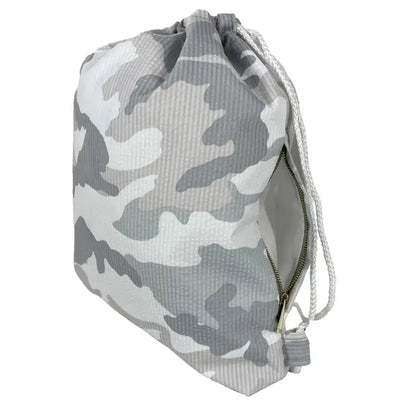 Snow Camo Seersucker Sling Backpack