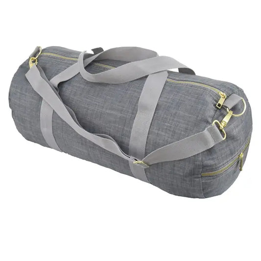 Grey Chambray Weekend Duffel