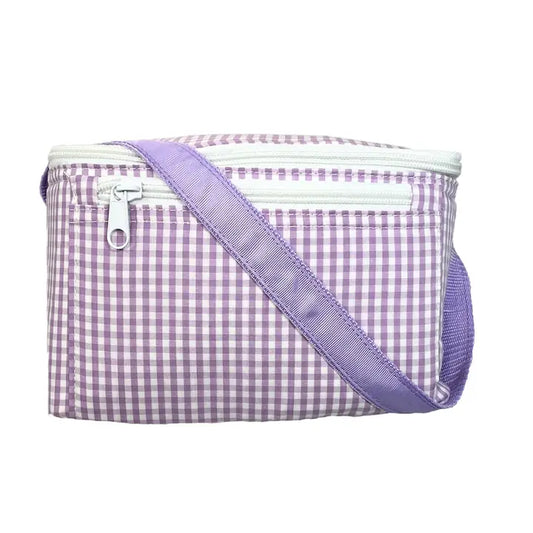 Lilac Gingham Lunch Box