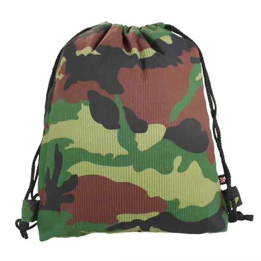 Woodland Seersucker Sling Backpack